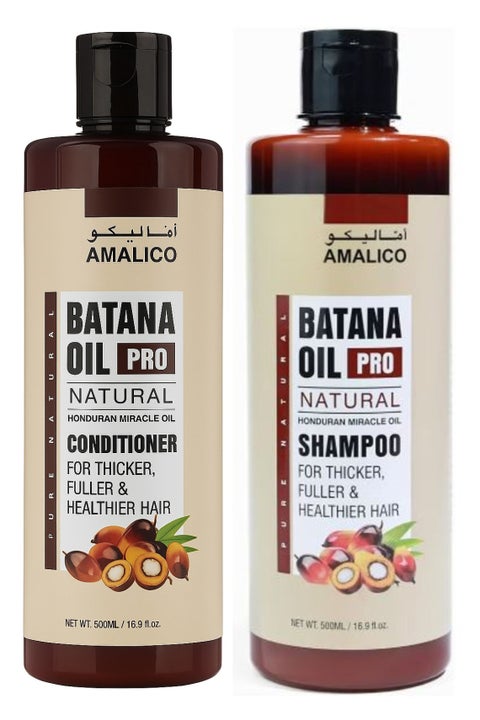 4 In 1 Batana Hair Care Set – Shampoo, Conditioner, Hair Cream & Oil – Daily Routine for Healthier Looking Hair