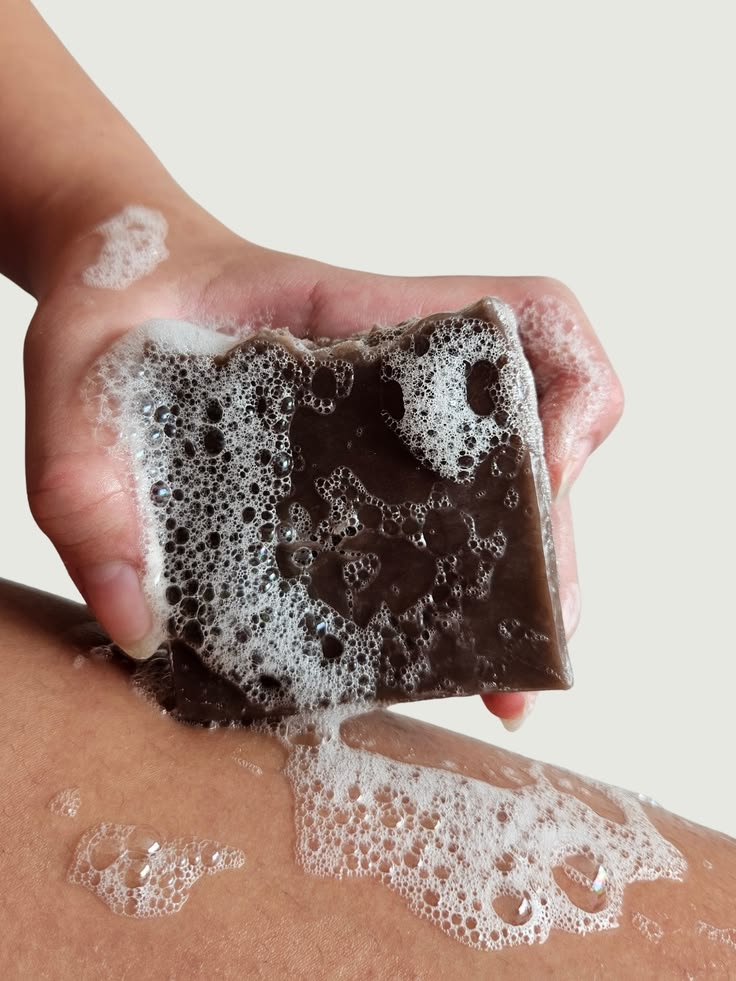 Raw African Black Soap (200 Grams) from Ghana for Dark Spots, Acne Marks & Uneven Skin Tone | Authentic Handmade Natural Soap for Face & Body | Deep Cleansing Moisturizing Bar