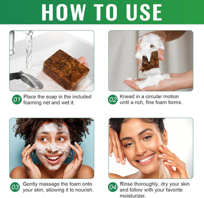 MAMA Raw African Black Soap (Import From Ghana)