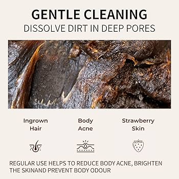 Raw African Black Soap Paste 100% Pure & Natural for Skin, Hair, Body (500 Gram)