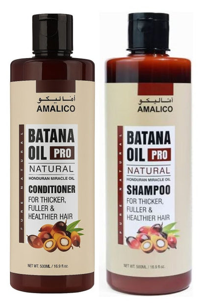 4 In 1 Batana Hair Care Set – Shampoo, Conditioner, Hair Cream & Oil – Daily Routine for Healthier Looking Hair