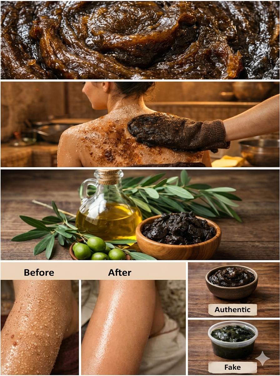 Raw African Black Soap Paste 100% Pure & Natural for Skin, Hair, Body (500 Gram)