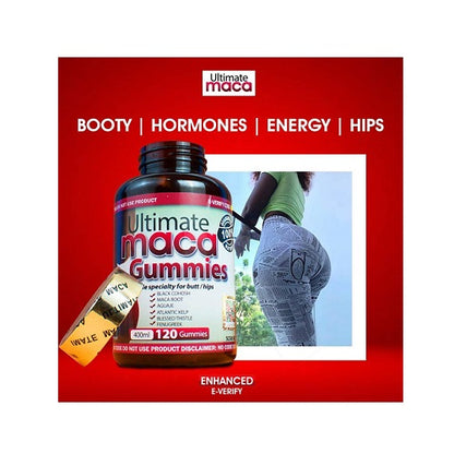 Ultimate Maca Gummies (120 Capsules) Import USA